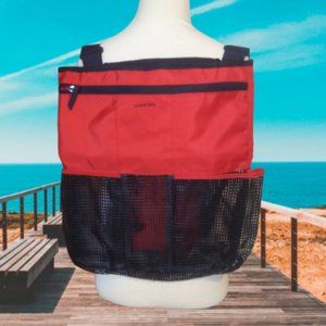 NWOT Lands End Kids rich red mesh beach bag